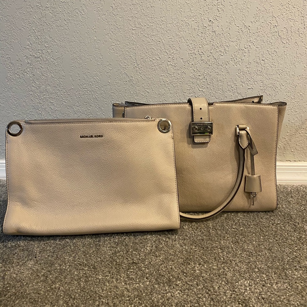 MK Handbag Bond large leather satchel/shoulder bag